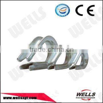DIN6899B Electrical Galvanized Wire Rope Round Custom Thimble Clevis Price