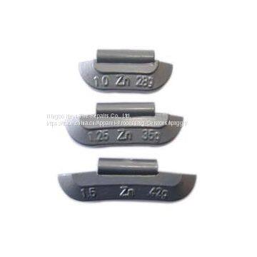 Zinc Clip-on Balance Weight for Steel Wheel (Ounce unit)