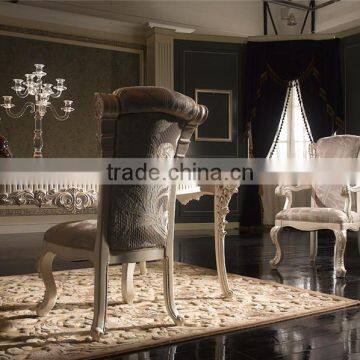 Late Georgian Style Precise Carving Dining Armchair, Leather Upholstered Armchair photo-5