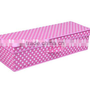 Underbed Storage Box, Pink Background and White Dots