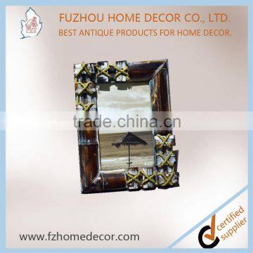 Wooden Photo Frame With Bamboo and Hemp Rope photo-3