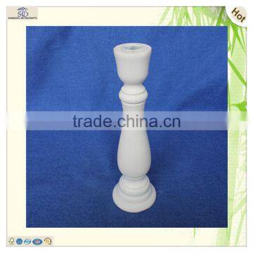 custom design die cut paulownia wooden candle stand holder