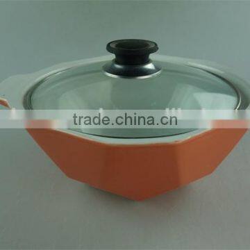 AB Grade Wholesale Stock Glazed Ceramic Casserole With Glass Lid,soup&stock Pot photo-5
