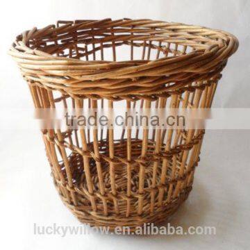 VINTAGE OFFICE WICKER WASTE BASKET,RUBBISH BIN photo-3