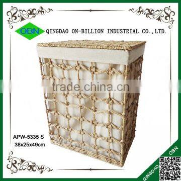 New Weaving Grey Colored Paper Laundry Basket photo-3