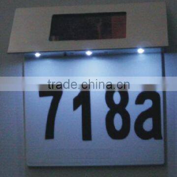 Fq-N113 Solar House Numbers Light Solar Door Light