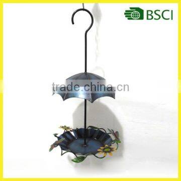 YS14803 New products wall handcraft gray birdfeeder for garden decoration