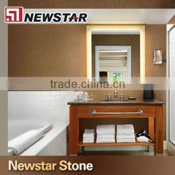 Newstar Tropic brown Natural Marble Vanity Tops Double Sink Vanity Top Vanity Sink