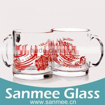 China Glass Supplier 11oz Glass Cup Glass Mug Gift Glass