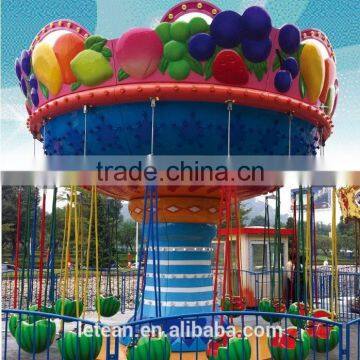 Outdoor China amusement rides kids swing chair watermelon flying chair for sale LT-7032A