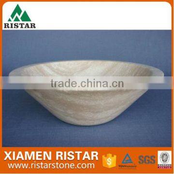 High quality round marble stone bathroom basins and stone sinks RST-RB103