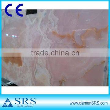 natural pink onyx stone slab