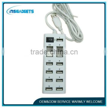 USB 2.0 13 Ports HUB with switch