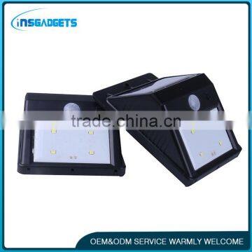 T0c20 4 LED Waterproof Outdoor Solar Motion Sensor Wall Light Light for Patio, Deck, Yard, Garden With Auto On/Off photo-2