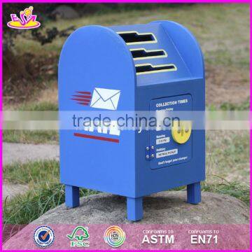 2017 New Products Pretend Play Miniature Wooden Mailbox Toy for Kids W10D122 photo-2