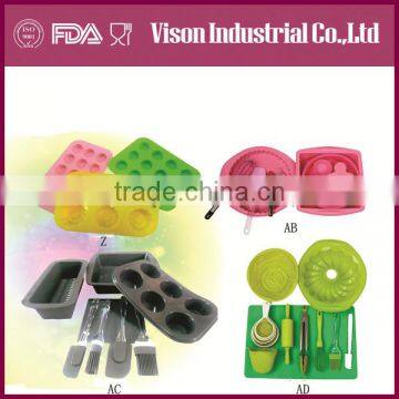 100% Eco-friendly Silicone Cookware Set With SS Handle photo-4