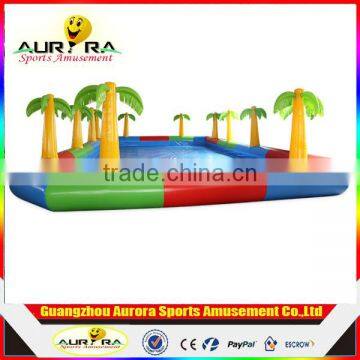 New desigh inflatable adult square swimming pool inflatable float pool for sale