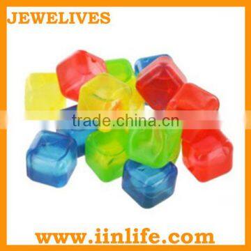 Colorful BPA free reusable plastic ice cubes wholesale