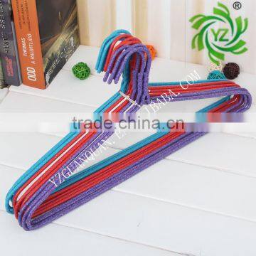A568 2017 High Quality Clothes Hanger/metal Pvc Coated Laundry Hangerr/Metal PVC Hanger With Curved Shape photo-5