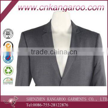 Polyester Viscose Breathable Custom Classic Business Mens Blazer photo-3