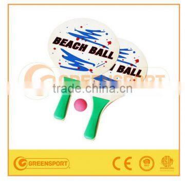 GSBB17 Wooden beach racket with ball