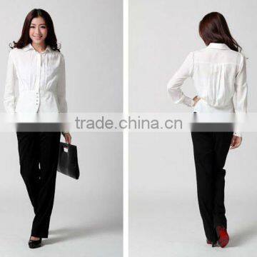 Women's Shirt, 2012 Latest Dress Shirts for Lady,100% Cotton Shirts
