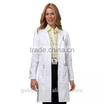 Cusomt Long Sleeve Unisex Acid Resistant White Lab Coat photo-3