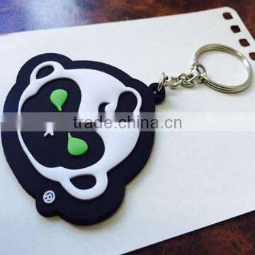 China wholesale custom shaped logo 3d soft pvc rubber keychain