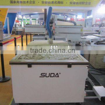 sell China SUDA 3D CNC Router Wood Engraving Machine with CE,imported linear rail