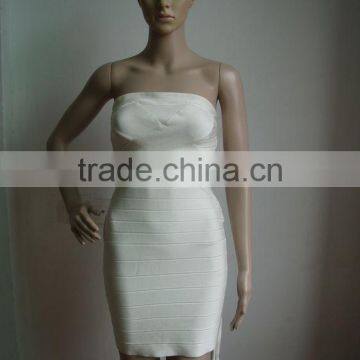 Hot Selling Fringe Bandage Dress Rayon Knitted Elatic Bandage Dress Backless Bandage Bodycon Dress Party Dresses photo-4