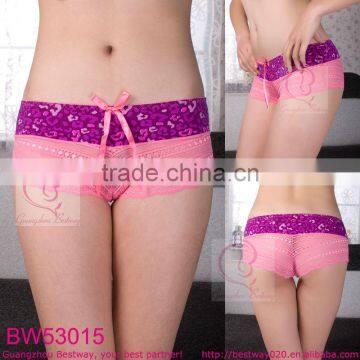 Sexy women pink lace underwear model