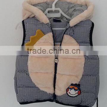 boys cute baby bear cap waistcoat for winter