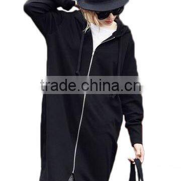 Plus Size Long Sleeve Loose Hoodie coat women hooded jacket wholesale