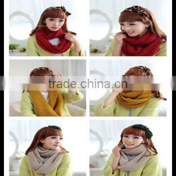 new winter girls lady fashion winter neck scarf knitting factory in hangzhou