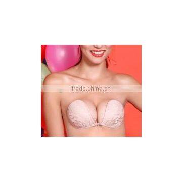 Fashion strapless nude invisible girls sexy nipple bra