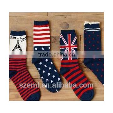 Cotton Vintage British flag socks for men and women socks/custom socks