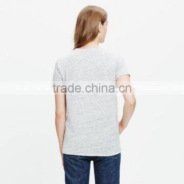 Modern Ladies T-shirt Print Design Linen Amsterdam Tee photo-3