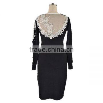 Latest Dress Designs Apparel Sexy Dress Woman Cashmere Sweater photo-2