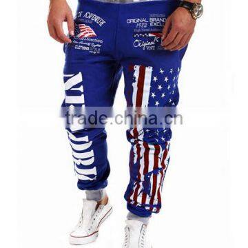 OEM Bulking Buy Closed Bottom Polyester/cotton Yarn Custom Mens Ruffle Hippie Pants photo-3