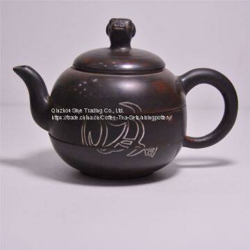 Moving Tea Pot Ceramic Handmade Tea Kettle For One photo-2