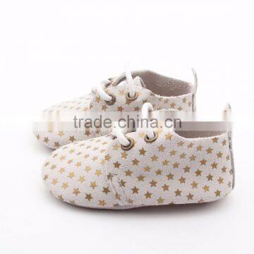 2017 Kid Shoe Soft Leather Oxford Shoes Printing for Baby Toddler Shoes photo-2