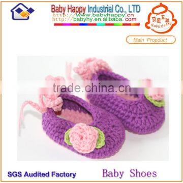 Cotton Yarn Baby to Crochet Handmade Crochet Baby Girl Shoes photo-4