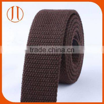 Coffee 3.8CM universal Cotton webbing weaving fabric belt strap