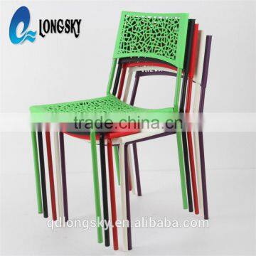 LS-4008 Cheap Outdoor Colourful Stacking Plastic Garden Chair Dining Chair Plastic Patio Chair photo-6