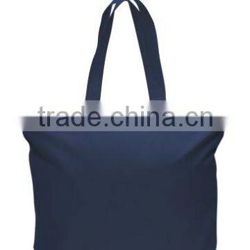 Colored Zippered Cotton Tote Bag - Made From 12 oz Cotton Canvas, Measures 15" x 20" x 5" and Comes With Your Logo photo-3