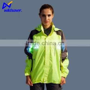 Women new design sport outfit track suit with hi vis LED