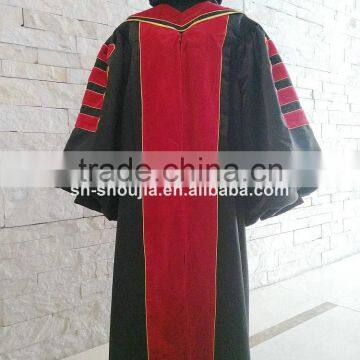 Wholesale Good Quality Deluxe University Graduation Gowns and Caps With Hoods photo-4