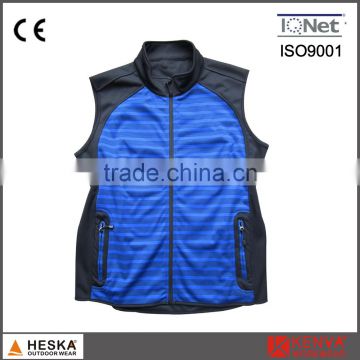 High quality cheap tailored wholesale sport vest outdoor knitted softshell vest