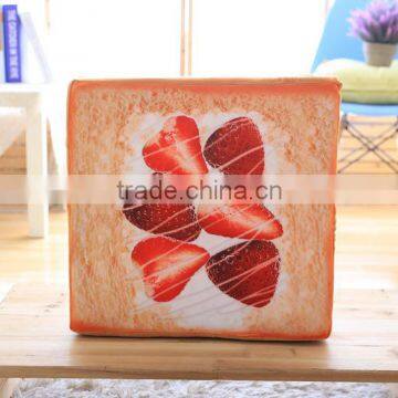 Amazon Hot Selling Soft Cat Sponge Cushion Bread Fruits Printing Pillow photo-5