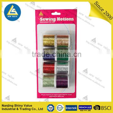 high tenacity colorful Metalic sewing thread spool price